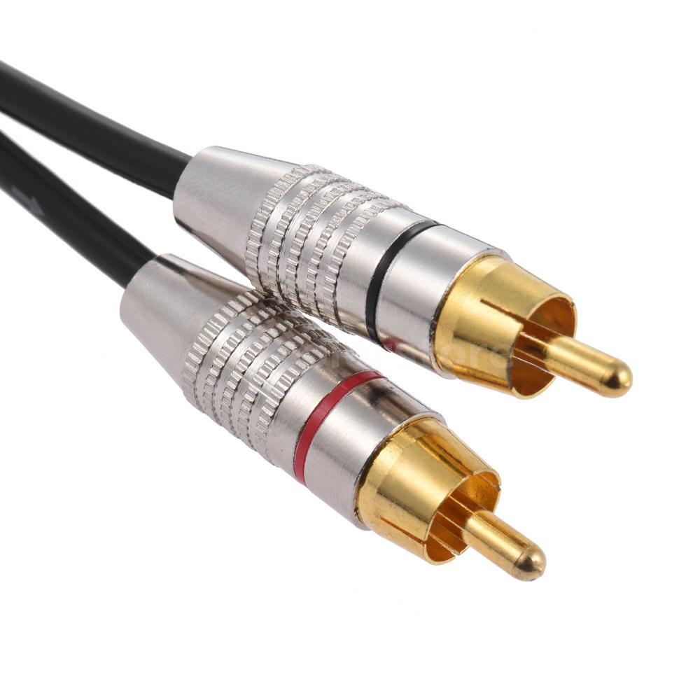1 XLR Female to 2 RCA Male Stereo Audio Cable Y Splitter Wire Cord Q9P9 eBay